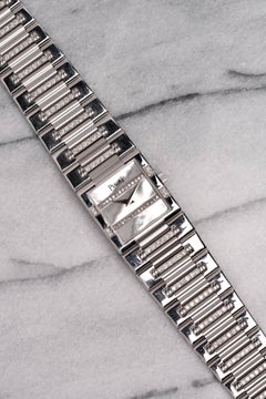 Piaget 18K White Gold MOP & Diamond Dial Watch, 1980s
