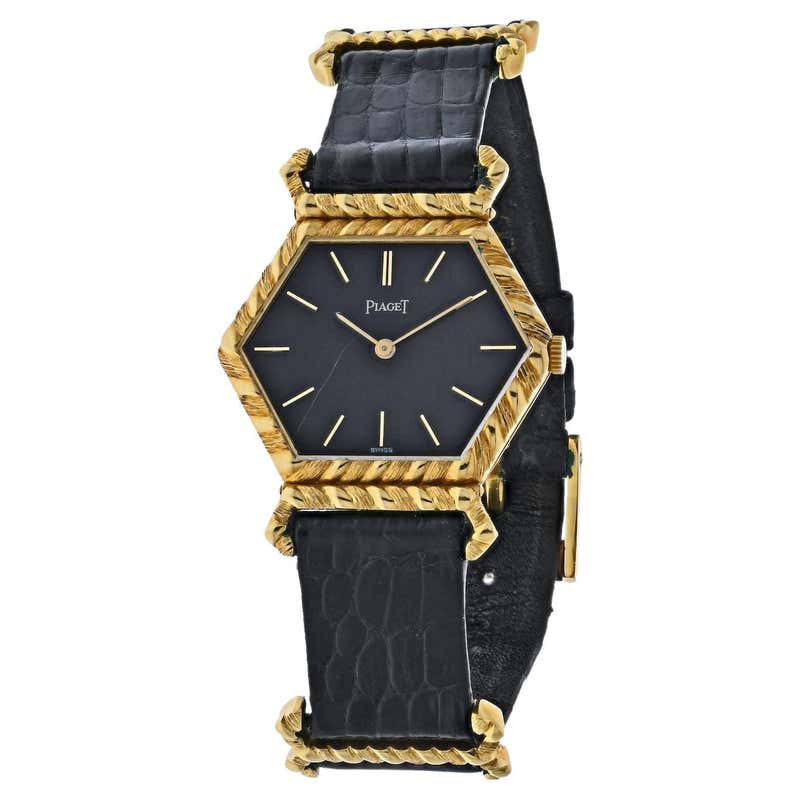 Piaget Ladies White Gold Diamond Bezel Lapis Lazuli Dial Wristwatch at ...