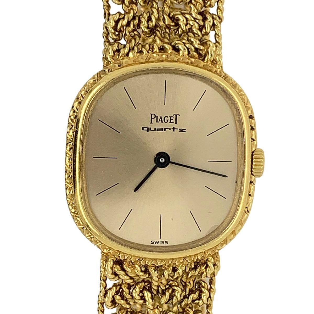 Piaget 18 Karat Yellow Gold Bracelet Watch For Sale 4