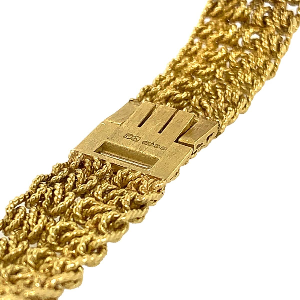 Piaget 18 Karat Yellow Gold Bracelet Watch For Sale 6