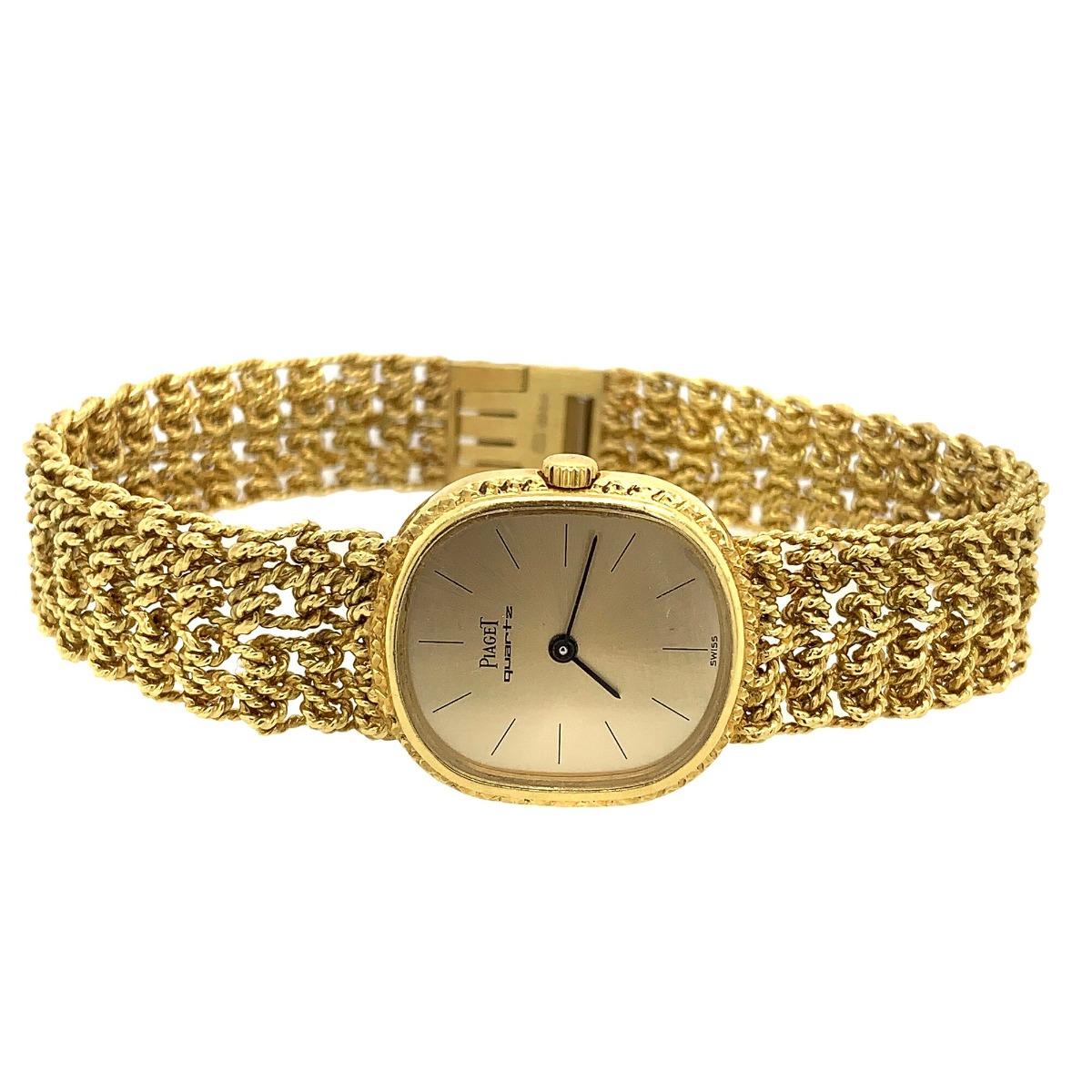 Piaget 18 Karat Yellow Gold Bracelet Watch For Sale 1