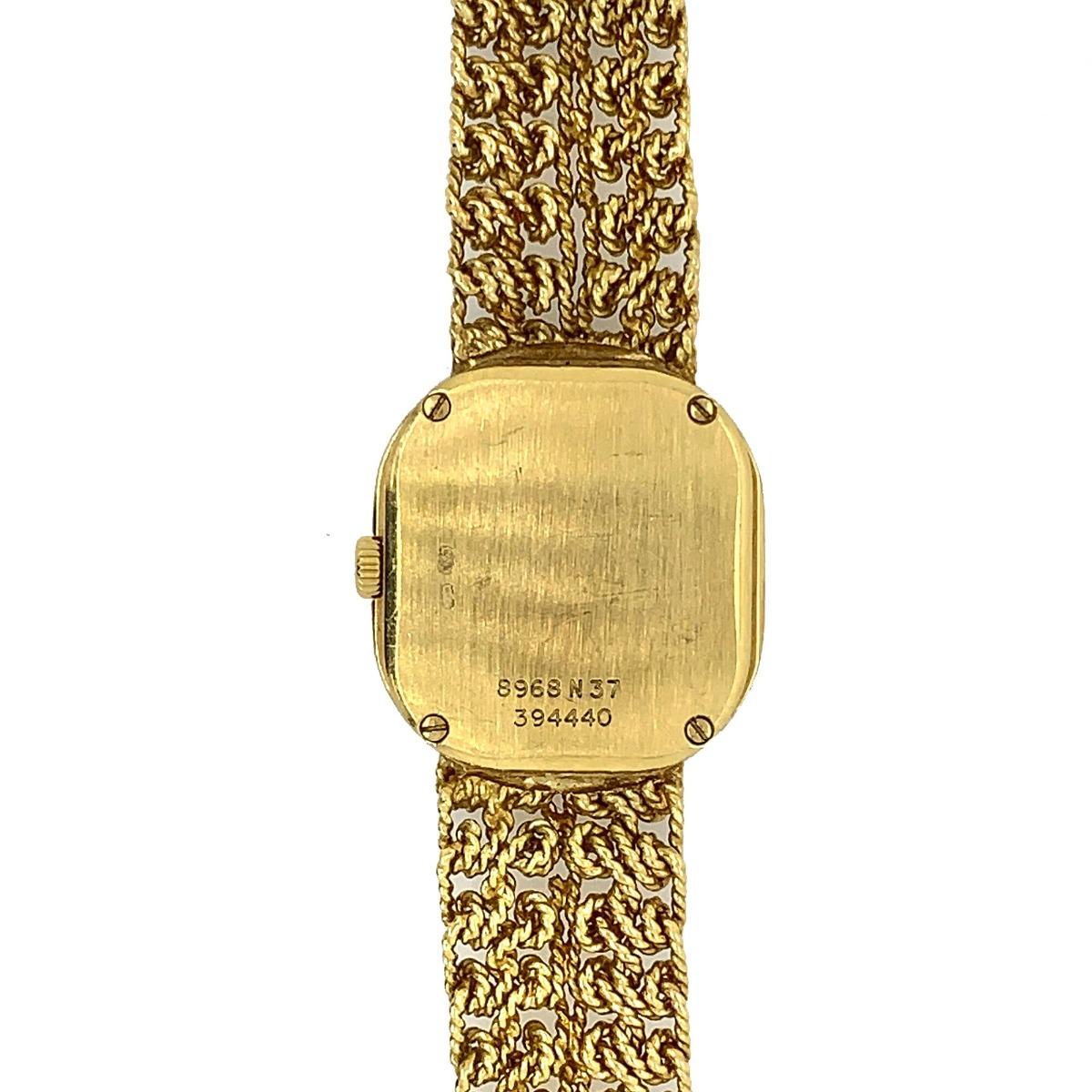 Piaget 18 Karat Yellow Gold Bracelet Watch For Sale 3