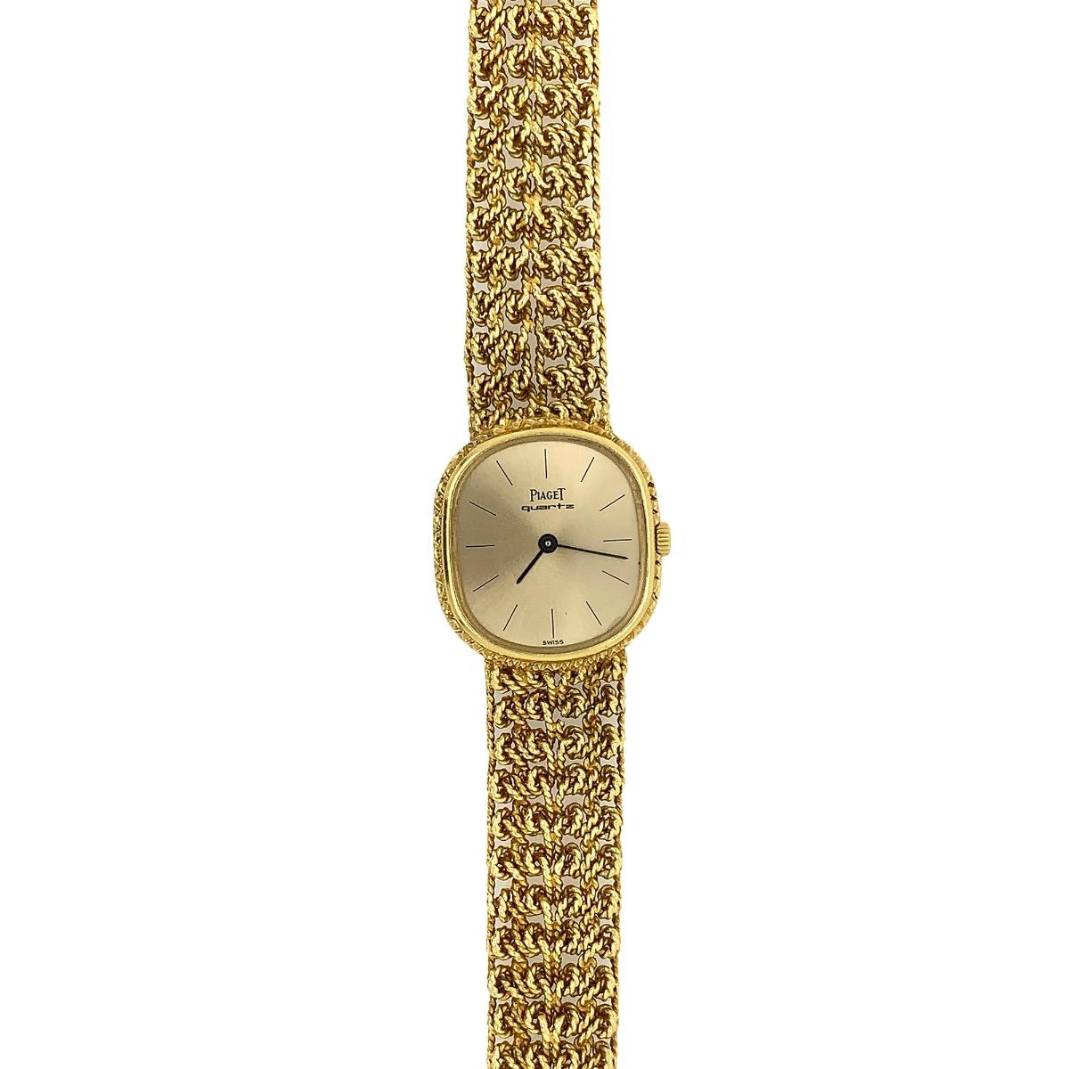 Piaget 18 Karat Yellow Gold Bracelet Watch For Sale 3