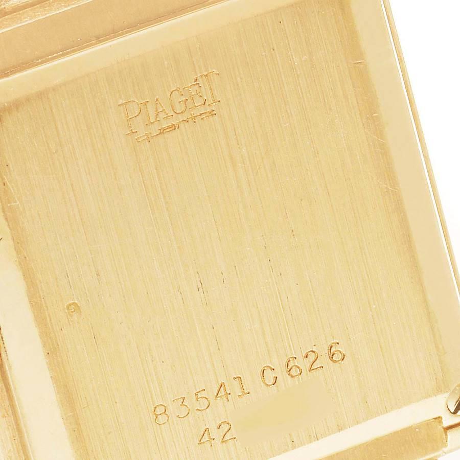 Piaget: 18 Karat Gelbgold Damenuhr mit Diamant-Zifferblatt 83541 im Angebot 2