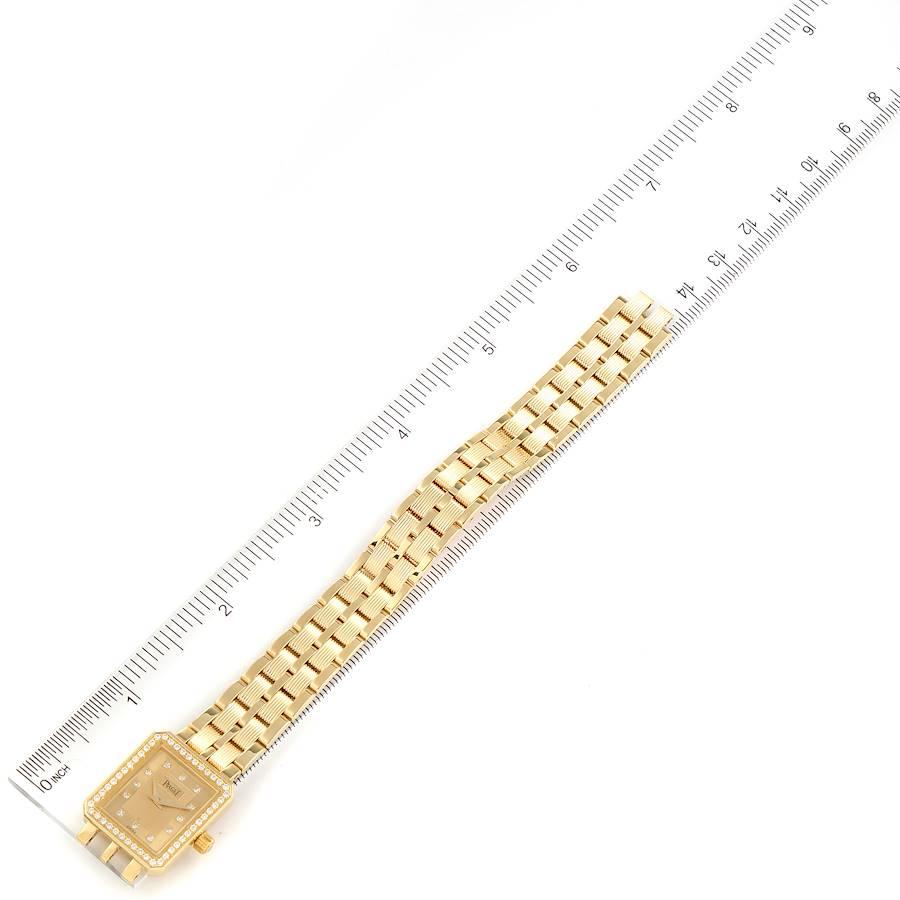 Piaget 18K Yellow Gold Diamond Ladies Watch M601D For Sale 4