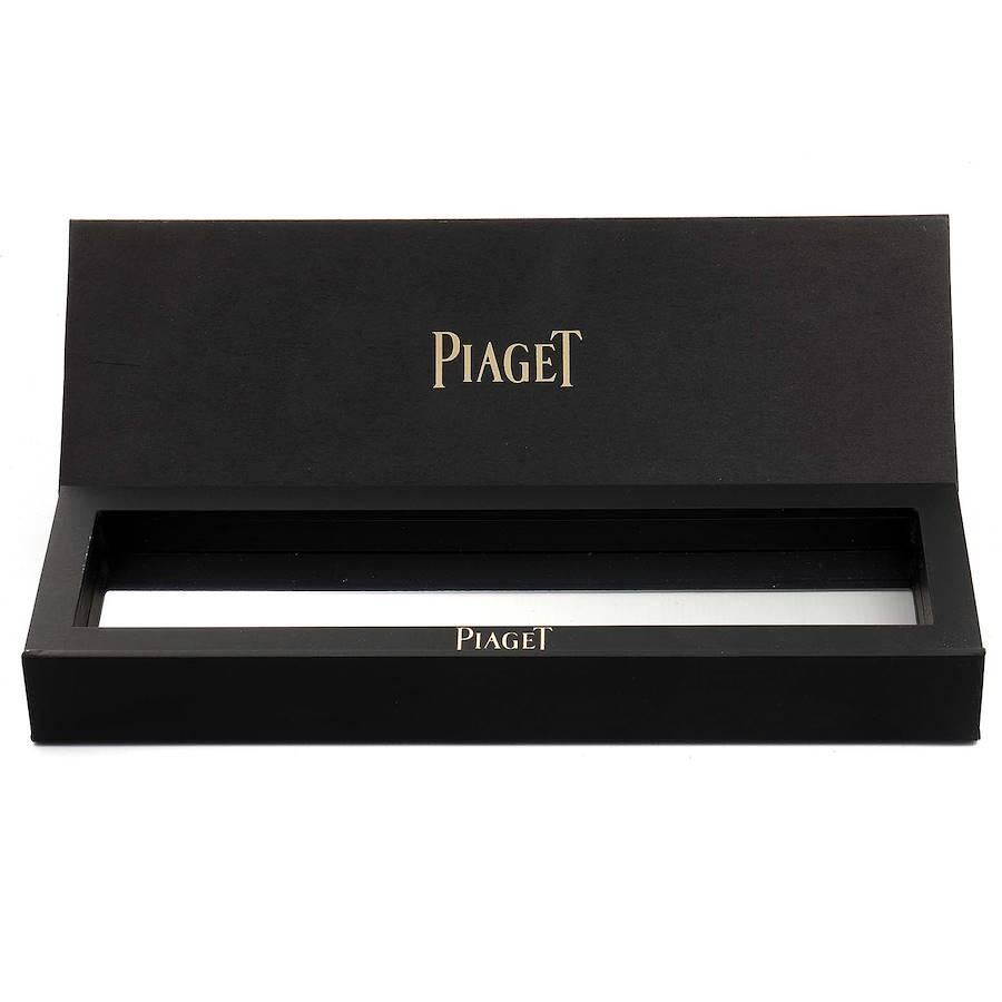 Piaget: 18 Karat Gelbgold Damenuhr mit Jadeit Zifferblatt und Diamant P10242 im Angebot 6