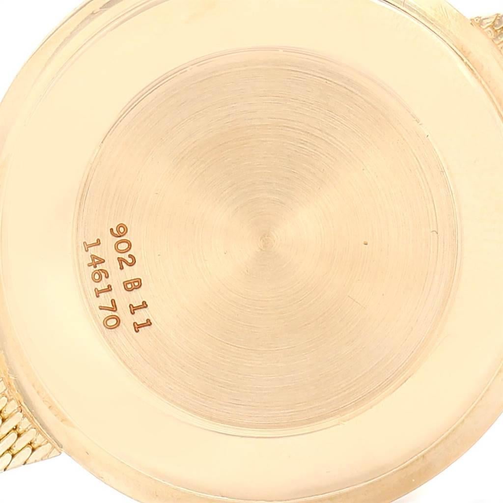 Piaget 18 Karat Yellow Gold Lapis Lazuli Dial Vintage Men's Watch 902B11 1