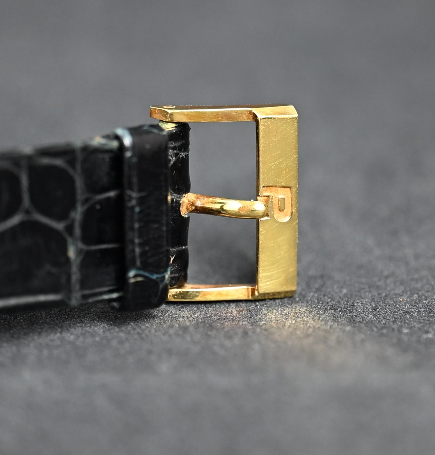 Piaget 18 Karat Gelbgold Lapislazuli-Stein-Zifferblatt Automatik 12423, 1980er Jahre 2