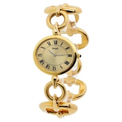 Piaget 18K Yellow Gold Link Bracelet Manual 27mm Case Watch