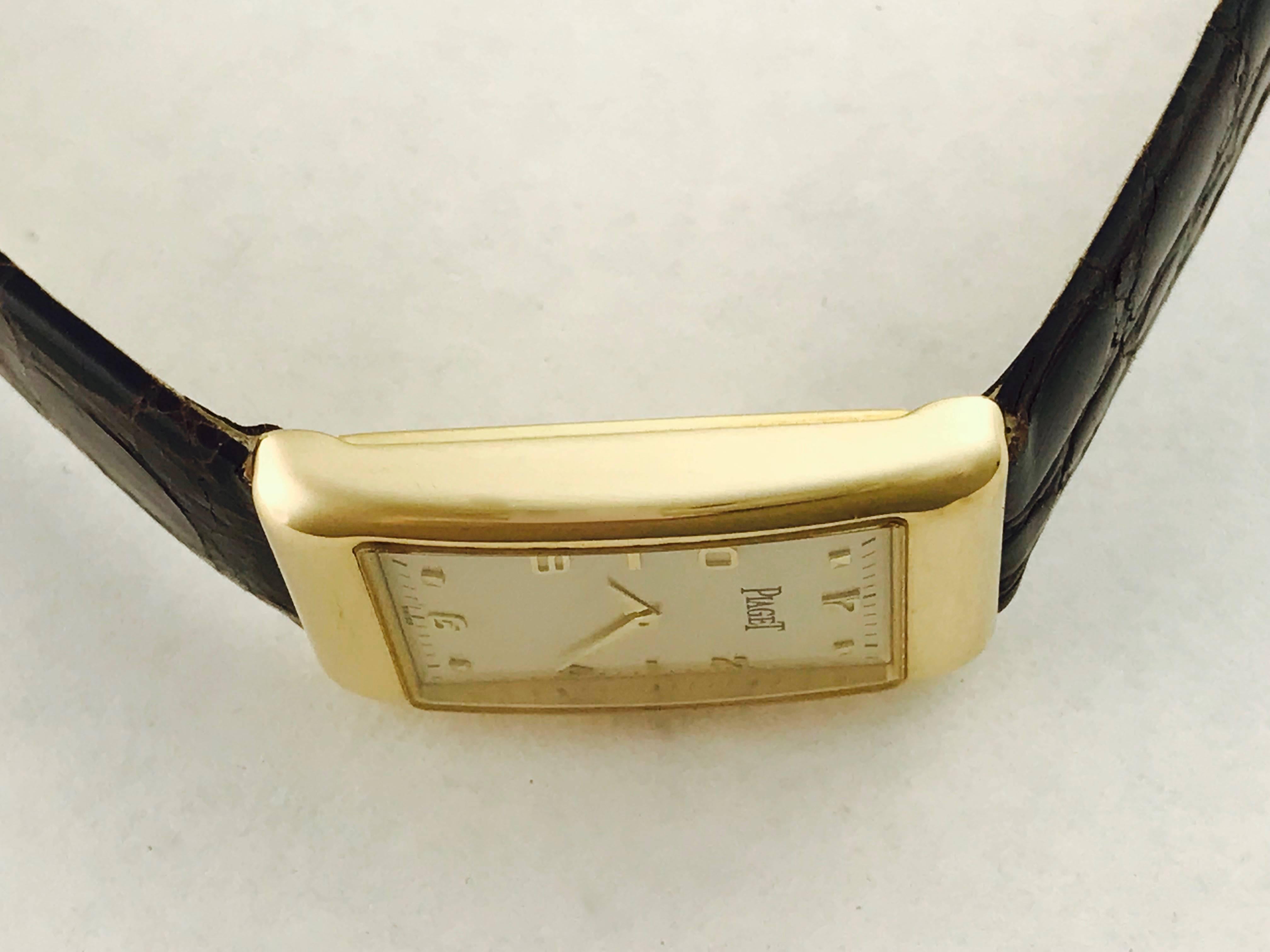 Men's Piaget Yellow Gold Manual Wind Wristwatch Ref 9952