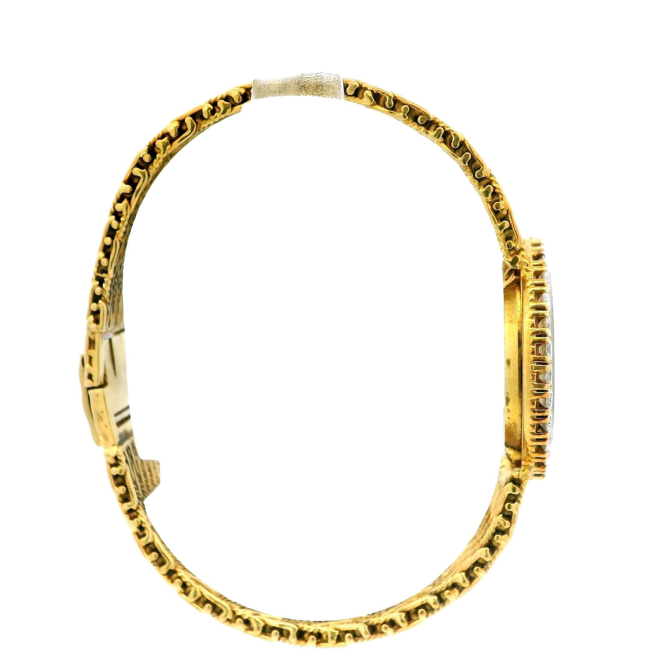 Piaget Bracelet tissé en or jaune 18 carats avec diamants, boîte et papiers Pour femmes en vente