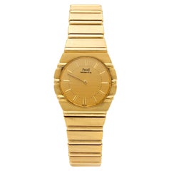 Piaget: 18 Karat Gelbgold Polo-Uhr