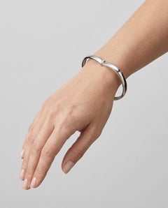Piaget 18KT White Gold Diamond Heart Bangle, 1997