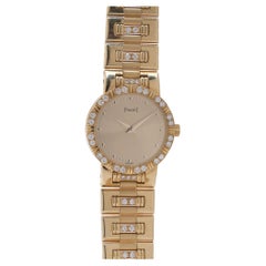 Montre Piaget en or jaune 18 carats avec diamants, réf. 90564 K818 (années 1990)