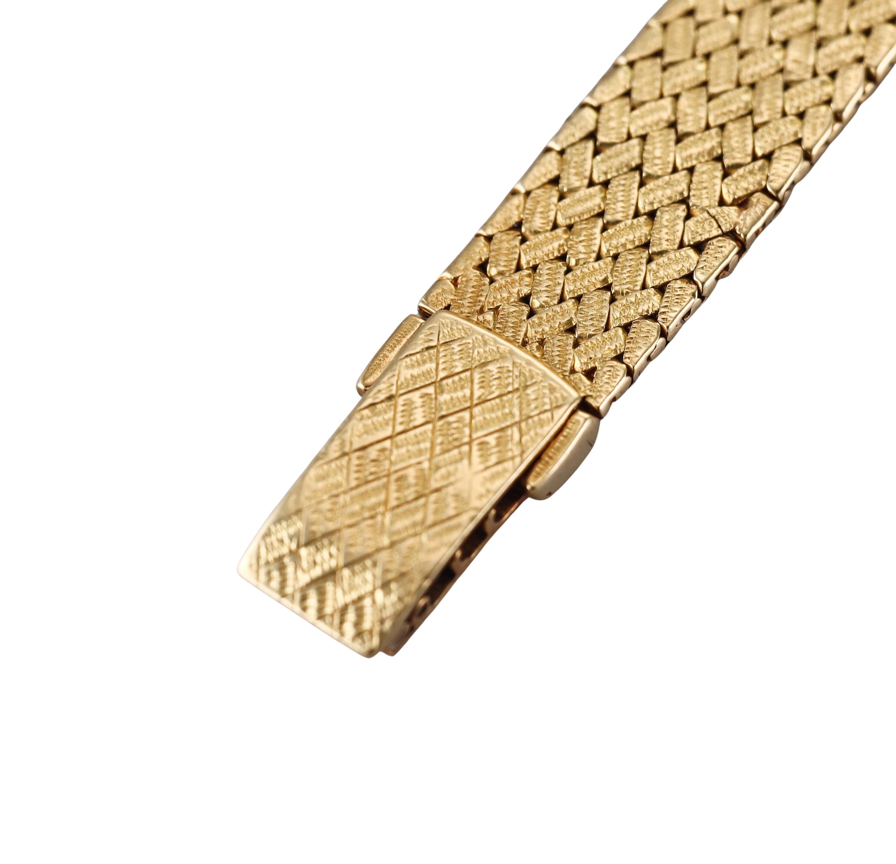 Piaget 1960s Yellow Gold Backwind Lady's Watch For Sale 1