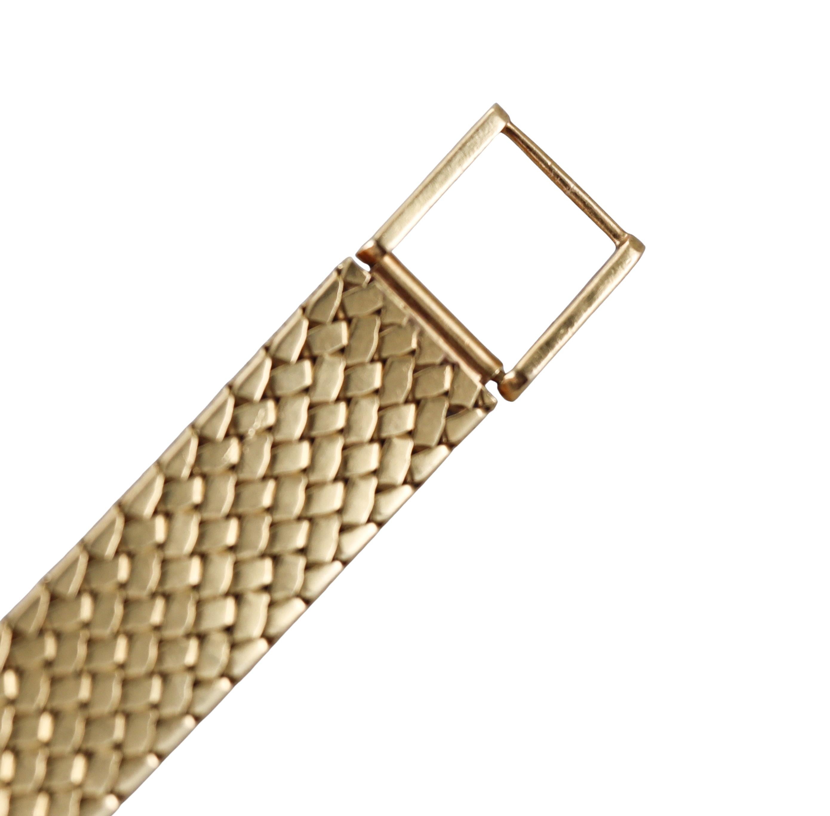 Piaget 1960s Yellow Gold Backwind Lady's Watch For Sale 3