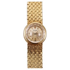 Montre pour dame en or jaune Piaget 1960 Backwind