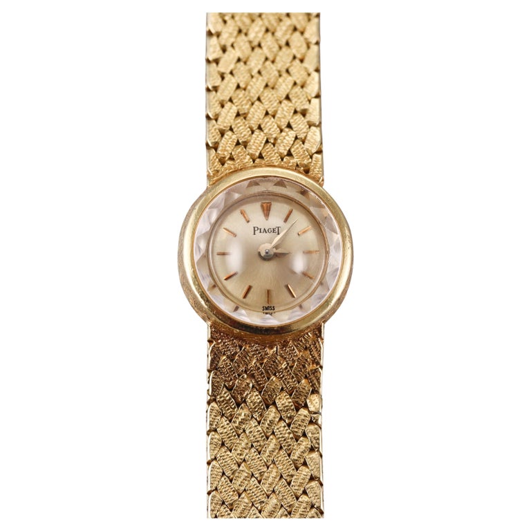 Piaget 1960er Jahre Gelbgold Rückenwind Damenuhr bei 1stDibs