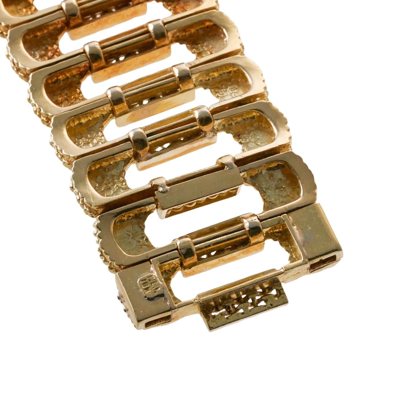 Piaget 1970s Diamond Gold Watch Bracelet 1