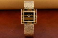 Piaget 1970's  Tiger Eye Dial And Bezel  18k Yellow Gold  25mm