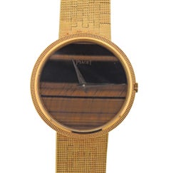 Piaget 1970s Tiger's Eye Gold Watch