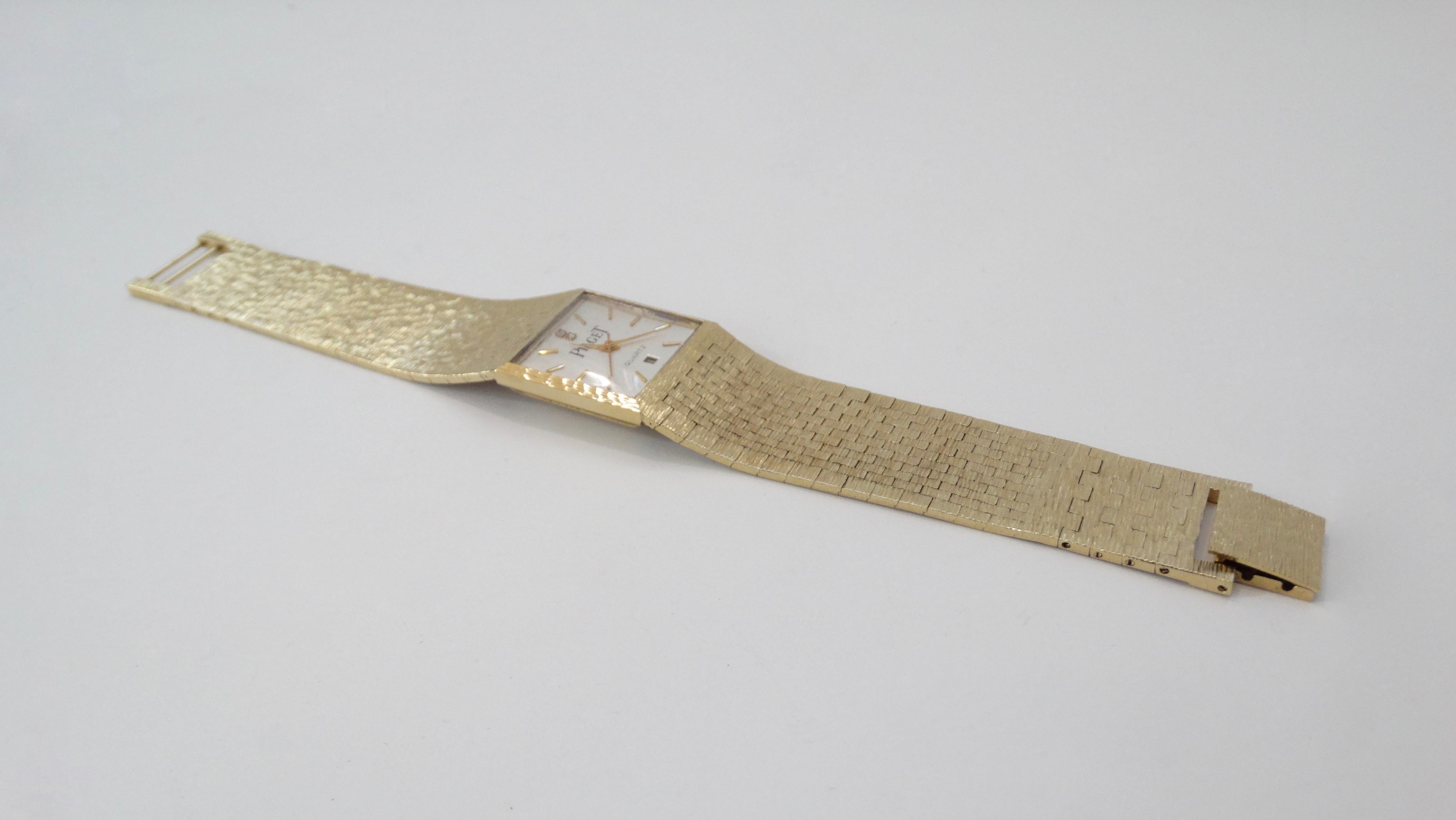 Piaget 1980s 18k Gold Wrist Watch 7