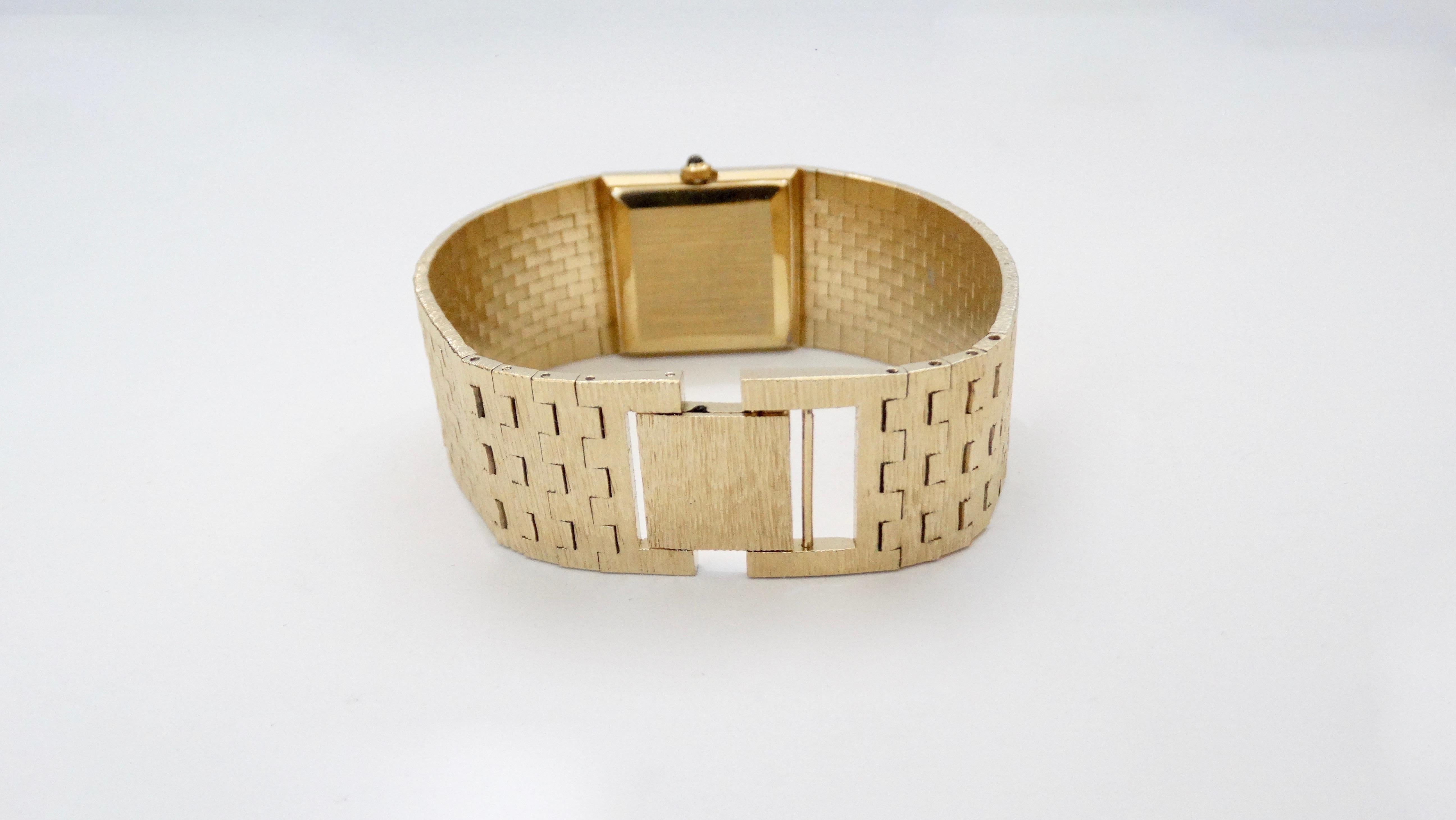 Piaget 1980s 18k Gold Wrist Watch 2