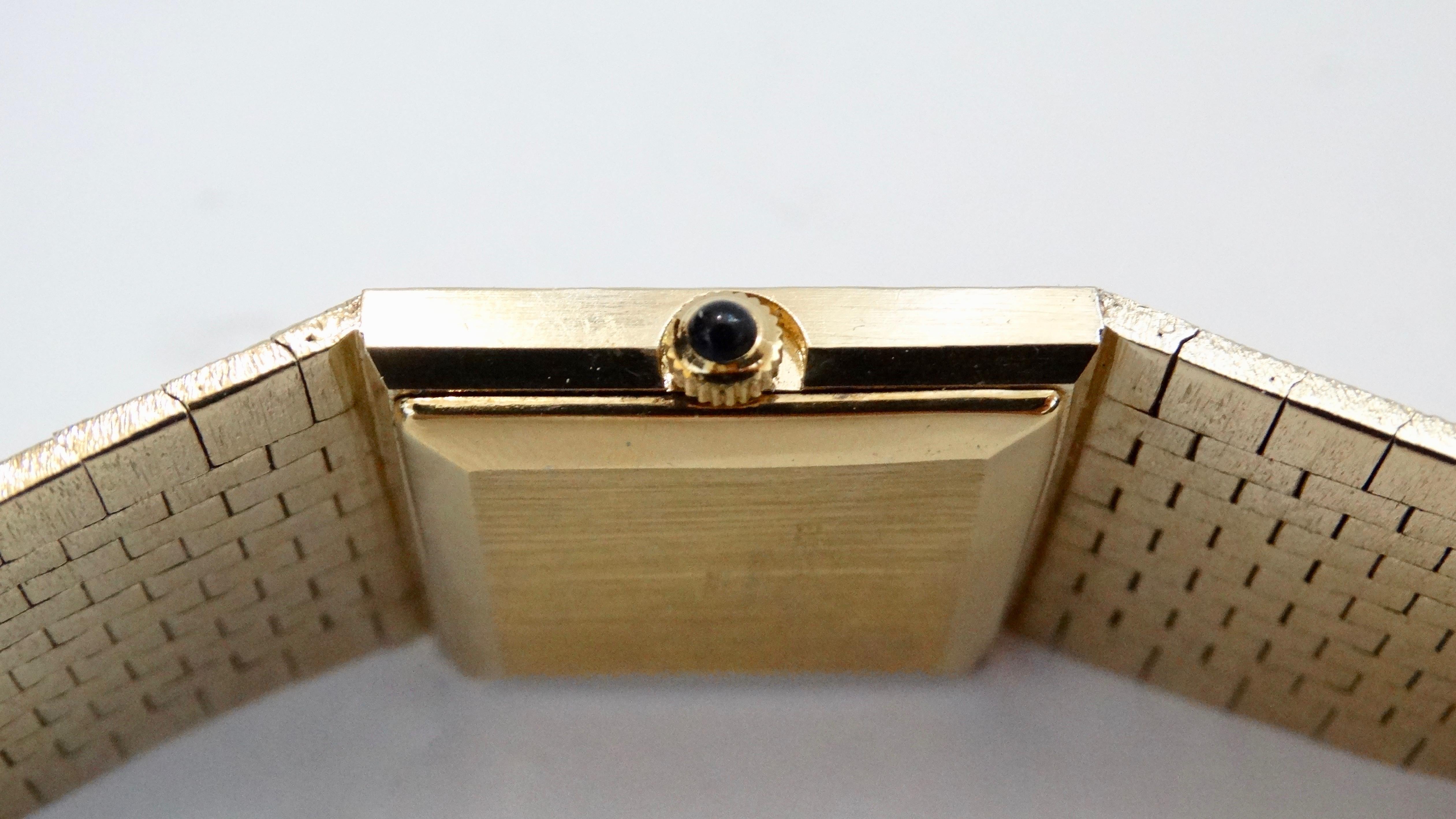 Piaget 1980s 18k Gold Wrist Watch 3