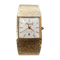 Vintage Piaget 1980s 18k Gold Wrist Watch