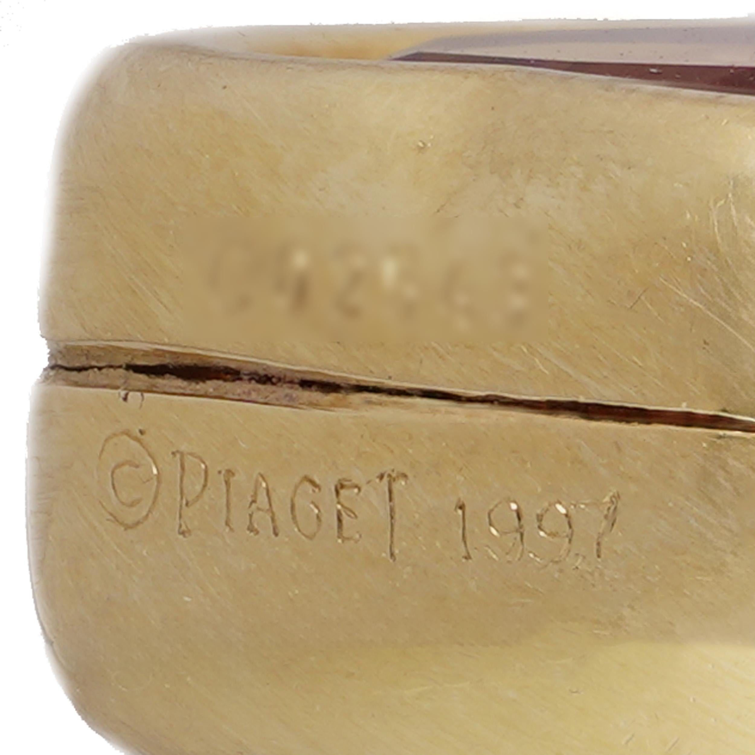Piaget 1993 Heart-Shaped Citrine Earrings in 18kt Yellow Gold en vente 4