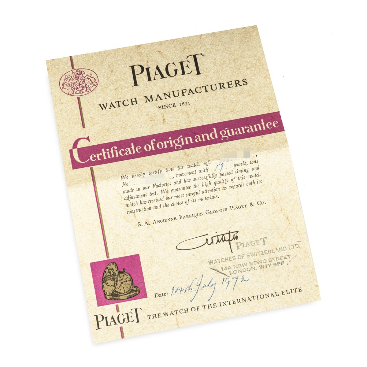 Piaget 20 Dollar Gold Coin Wristwatch 900B 1972 For Sale 5