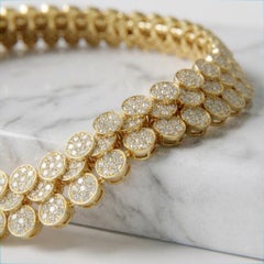 Piaget 22.11 Carat Diamond 18K Yellow Gold Brilliant Necklace