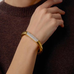 Piaget bracciale in oro bicolore 18k con diamante da 2,50 carati