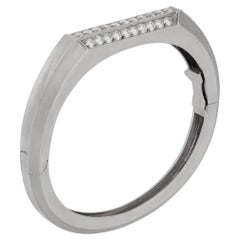 Piaget Bangle con 2,50 carati di diamanti in oro bianco 18 carati, design Contemporary