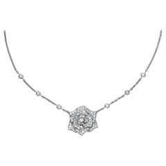 Piaget 30° Anniversario Yves Piaget Collana con diamante rosa in oro bianco 18 carati