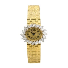 Piaget 3762A6 18k Yellow Gold Spiral Diamond Ladies Watch