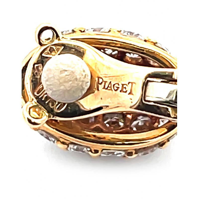 Piaget 5,50 Karat Diamant-Ohrringe aus Gold im Zustand „Gut“ im Angebot in New York, NY