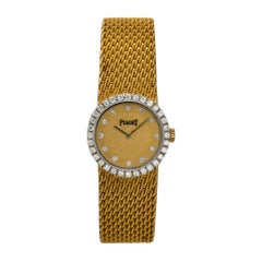 Piaget 6926 18k Yellow Gold Diamond Ladies Vintage Watch