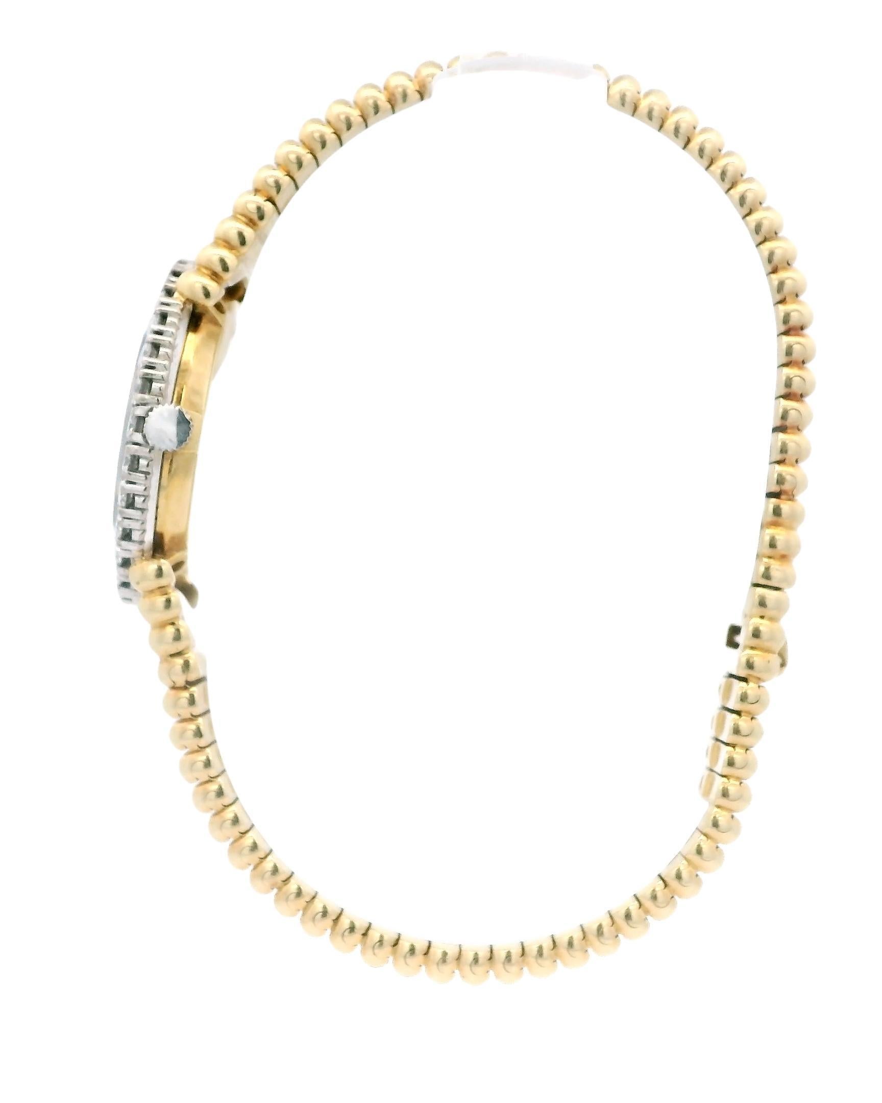 Piaget 9190C510 18K Gold Onyx Diamond Dial & Bezel Ladies Watch For Sale 3