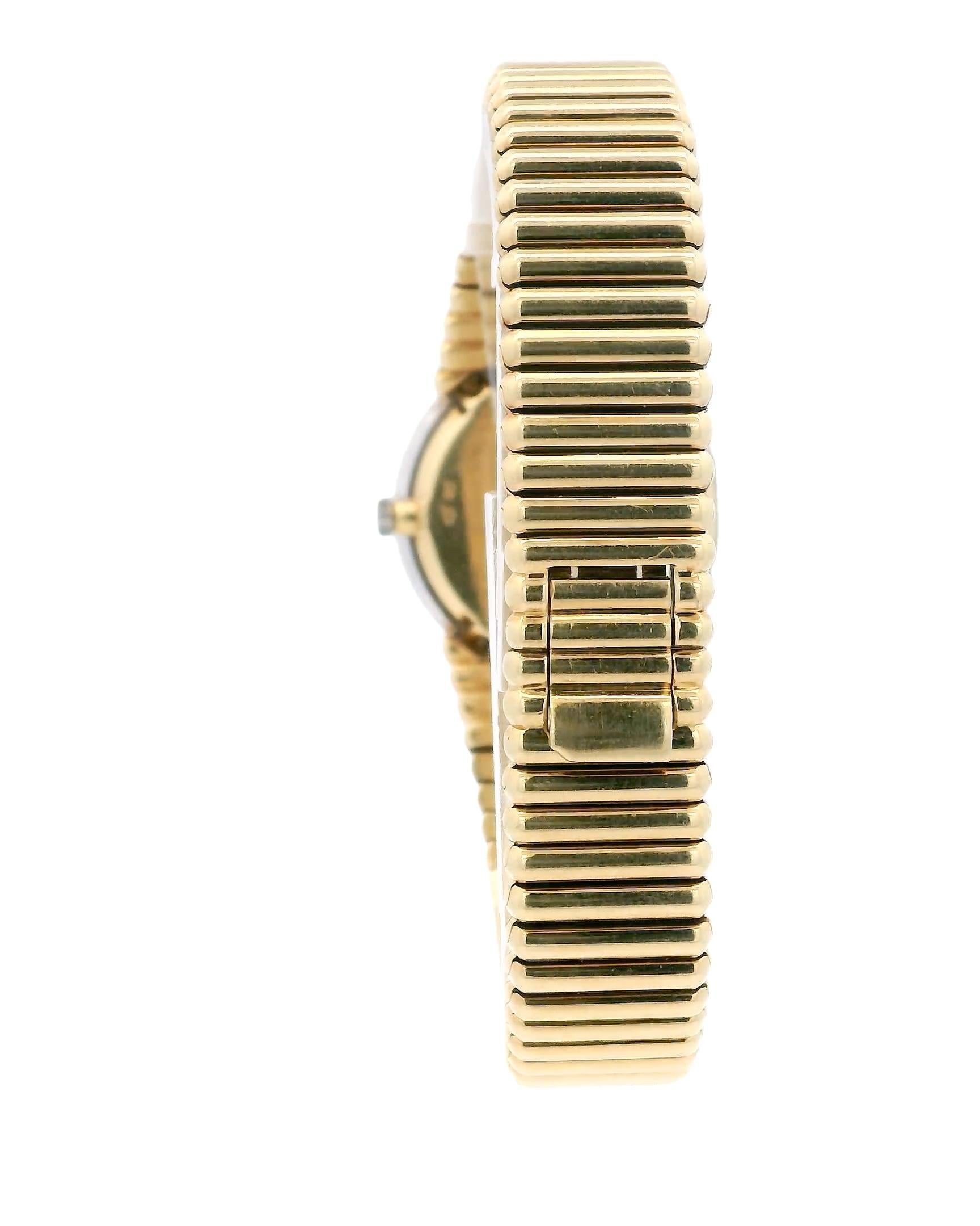 Piaget 9190C510 18K Gold Onyx Diamond Dial & Bezel Ladies Watch For Sale 4