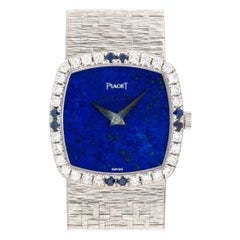 Piaget 9236A6 18k White Gold Diamond & Sapphire Ladies Watch