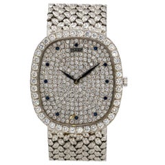 Piaget 94431D2 18k White Gold Diamond & Sapphire Ladies Watch