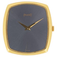 Piaget 9741 Blue Sunburst Dial 18k YG 1980s