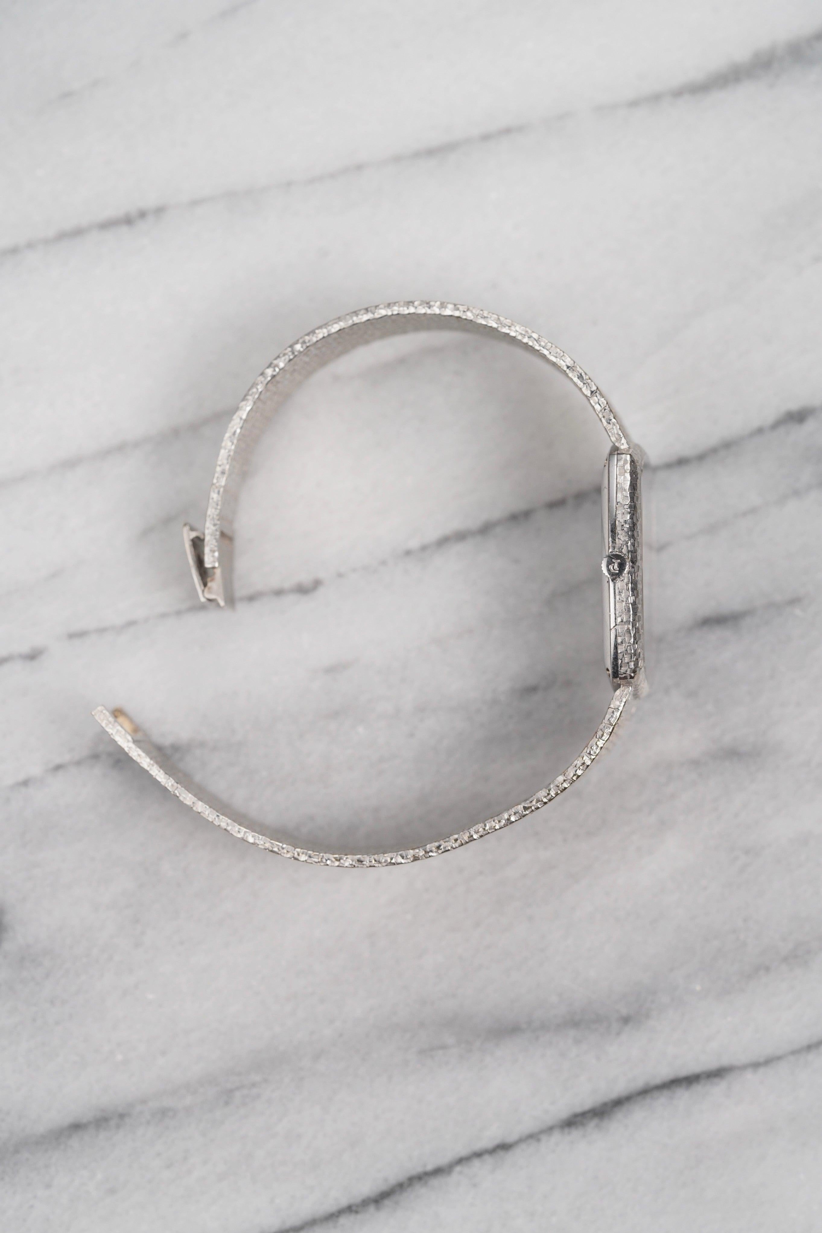 Montre Piaget 9741 Falcon Eye en or blanc 18 carats, années 1980 Unisexe en vente