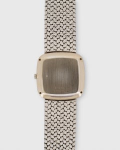 Piaget 9771 D2 Pave Diamond Hawkeye Quadrante 18k WG Carica manuale anni '80