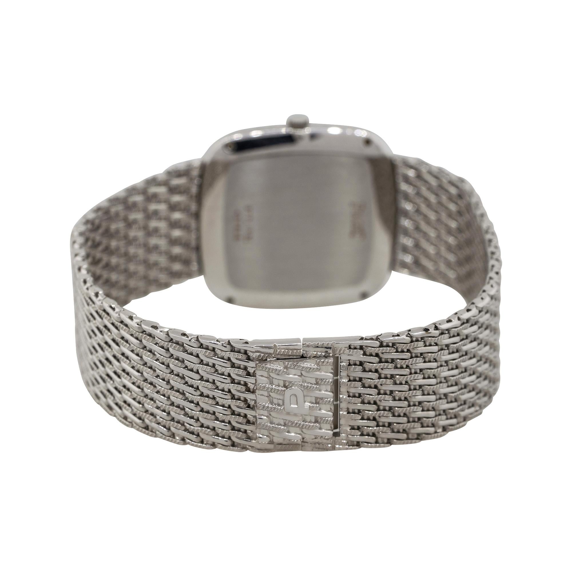 Piaget 9771P31 18k White Gold Diamond Dial Ladies Watch In New Condition In Boca Raton, FL