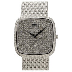 Piaget 9771P31 18k Weißgold Diamant-Zifferblatt Damenuhr