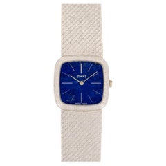 Piaget 9902 B56 Lapis Lazuli Dial 18k WG 1983 Full Set