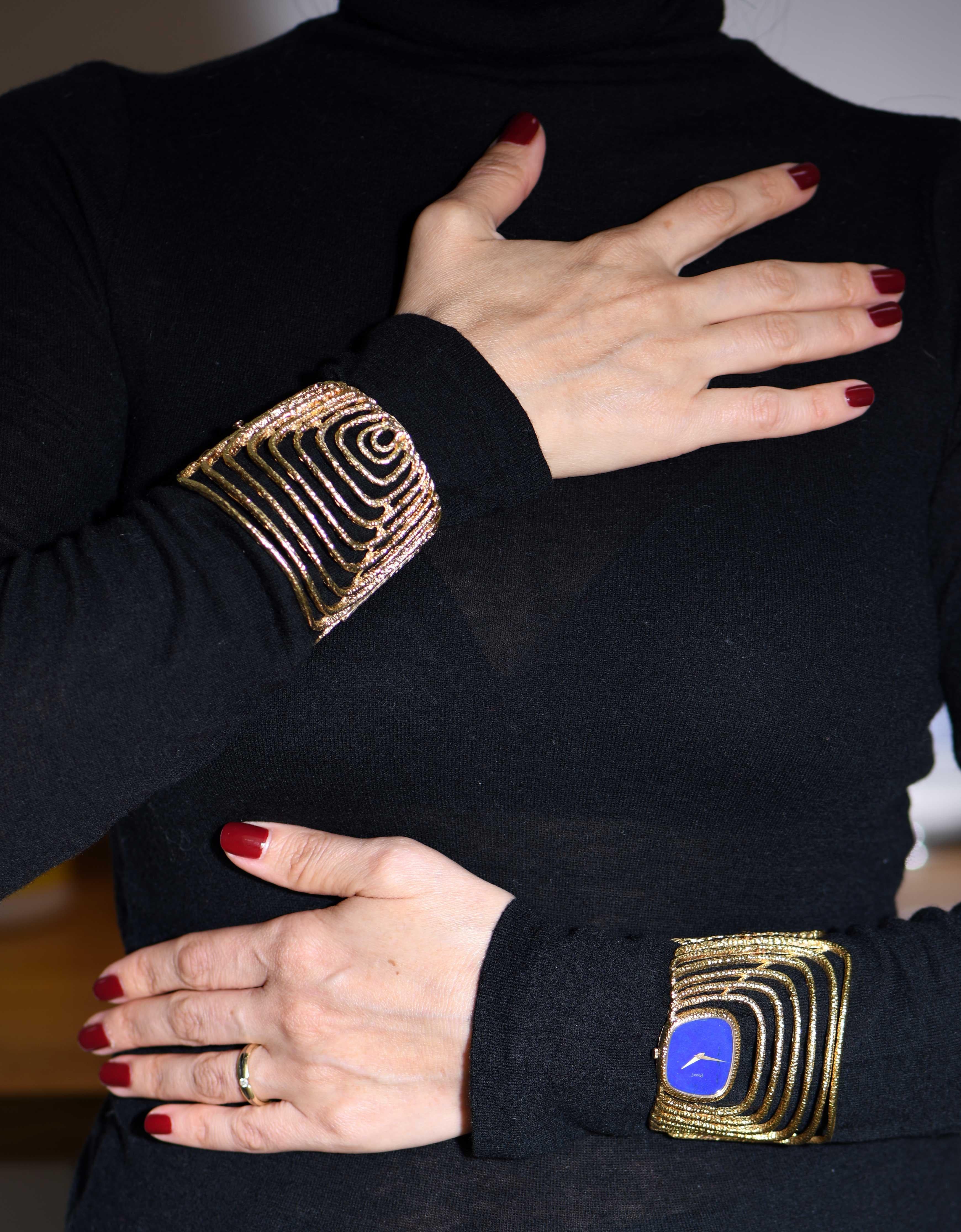 Piaget. Eine sehr seltene Armbanduhr aus 18 Karat Gold und Lapislazuli 3