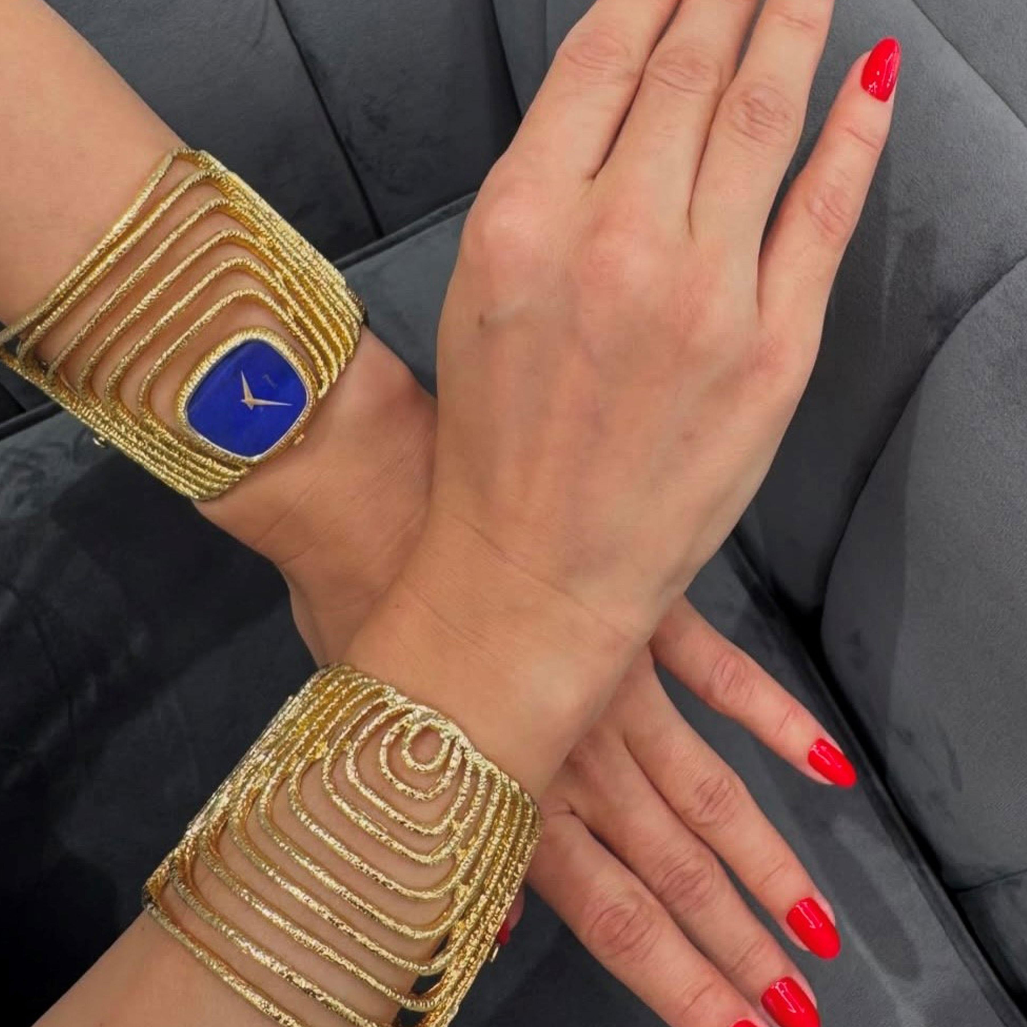 Piaget. Eine sehr seltene Armbanduhr aus 18 Karat Gold und Lapislazuli 1